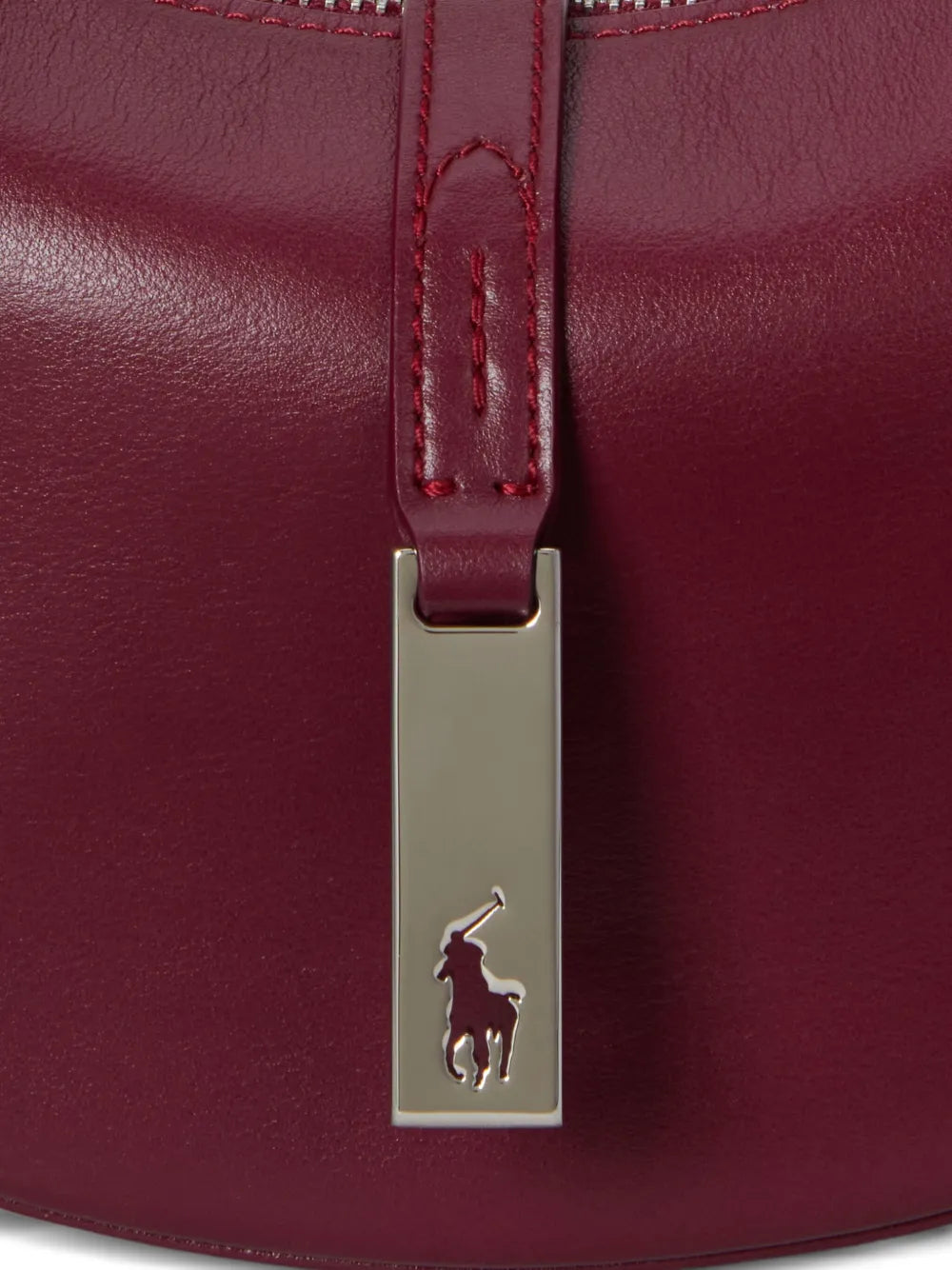 Polo Ralph Lauren Polo Id Leather Shoulder Bag — Same as shown — Size One Size — Detail View