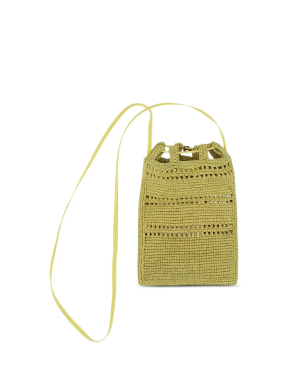 Loewe Raffia Drawstring Shoulder Bag — Same as shown — Size One Size — Side View