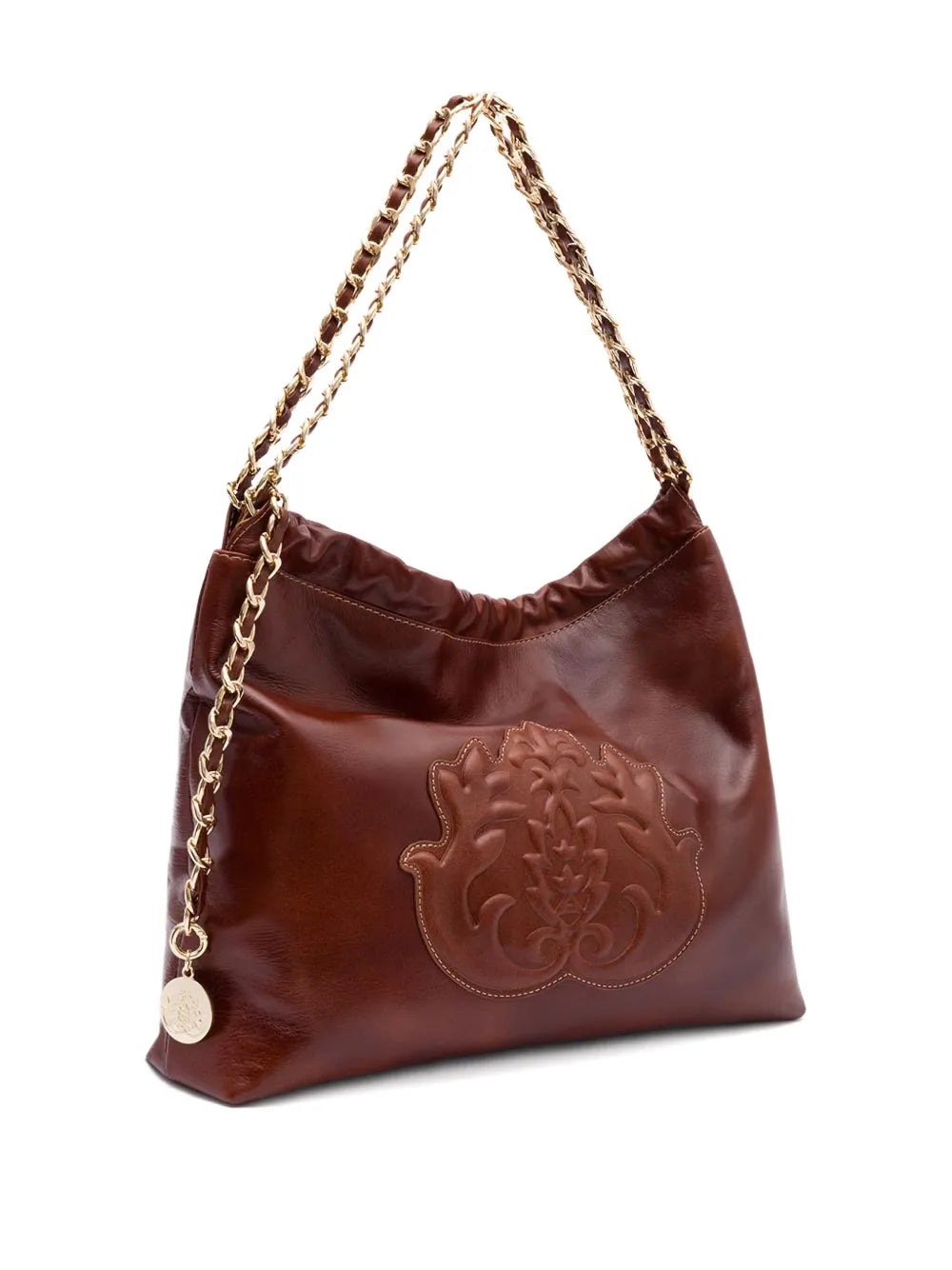 Isla Dayse Embossed Chain Shoulder Bag — Same as shown — Size One Size — Back View