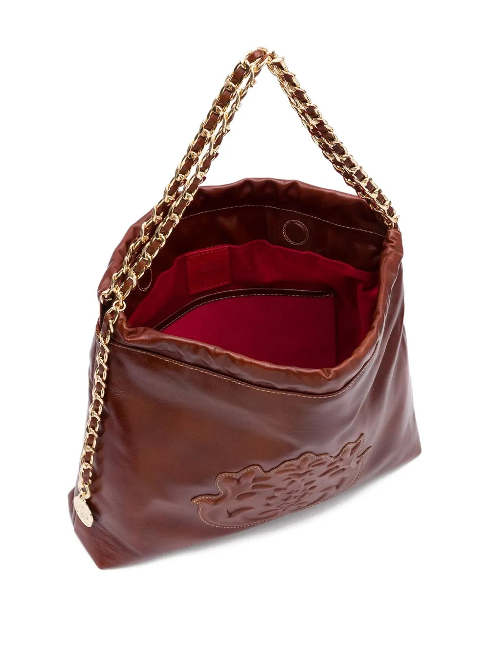 Isla Dayse Embossed Chain Shoulder Bag — Same as shown — Size One Size — Top View