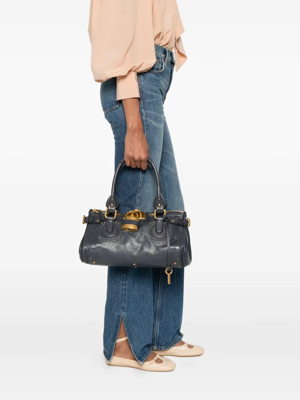 Chloe Paddington Leather Shoulder Bag — Same as shown — Size One Size — Side View