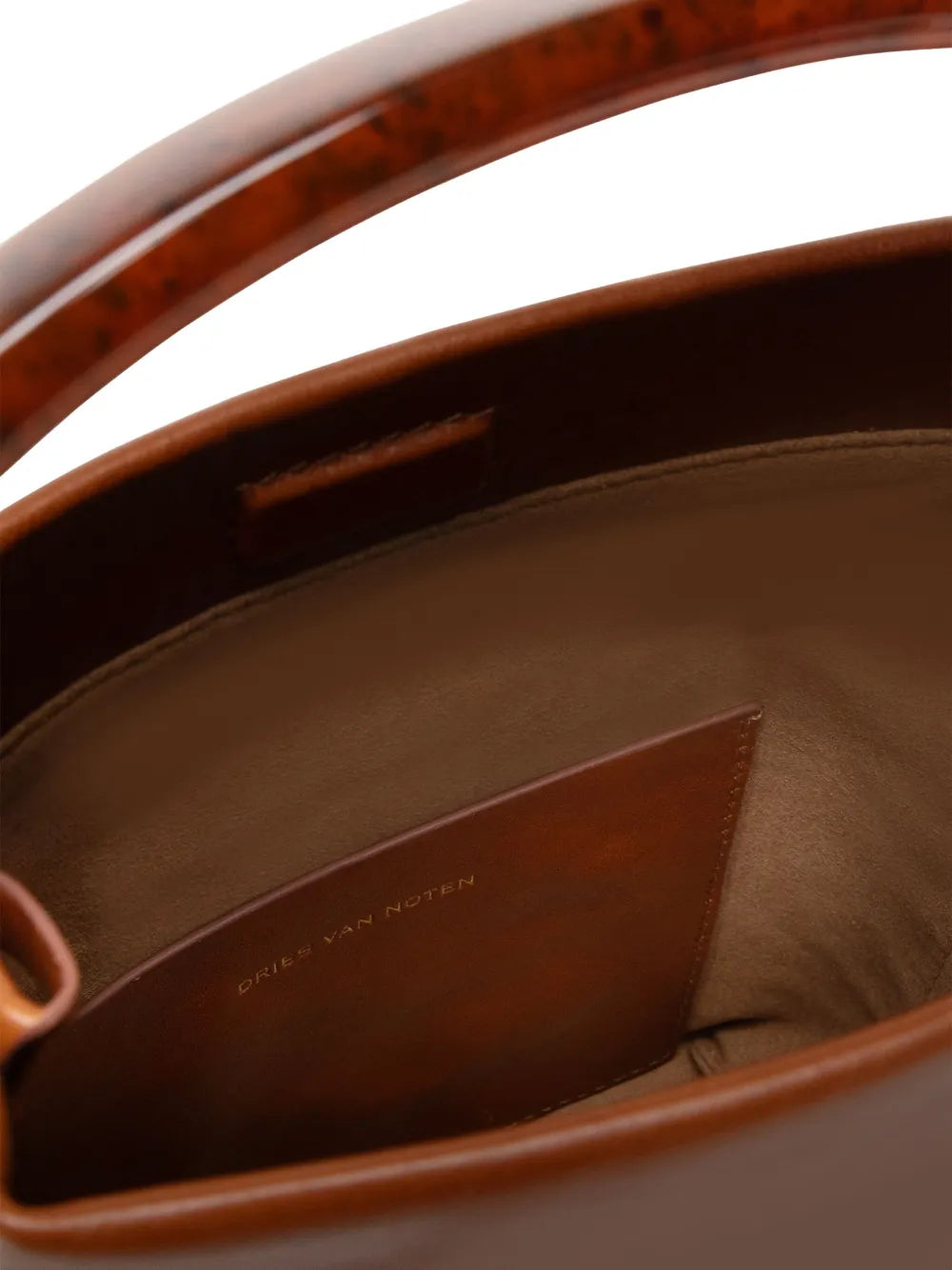 Dries Van Noten Leather Top Handle Mini Bag — Same as shown — Size One Size — Top View