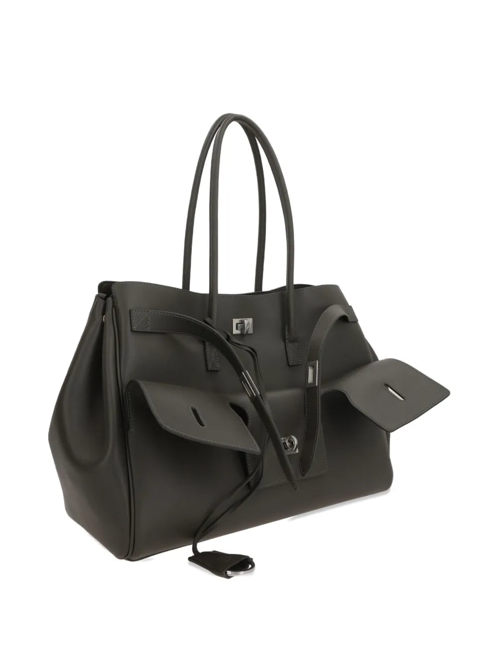 Balenciaga Bel Air Leather Shoulder Bag — Same as shown — Size One Size — Back View