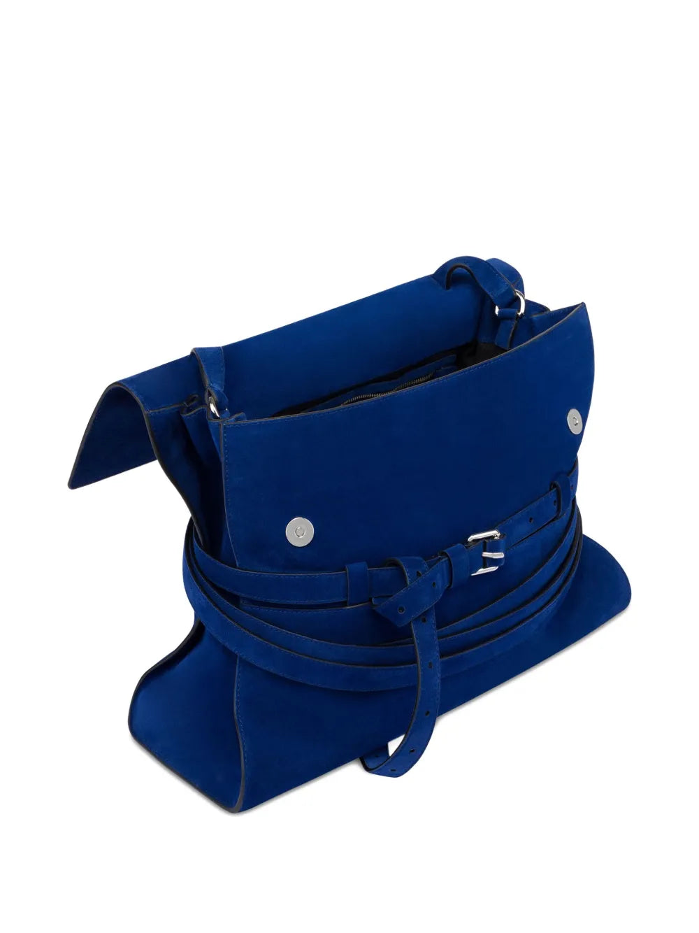 Moschino Belted Leather Shoulder Bag — Same as shown — Size One Size — Side View