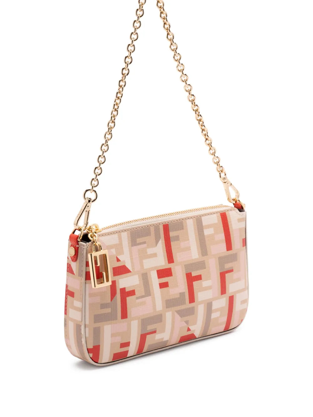 Fendi Ff Motif Shoulder Bag — Same as shown — Size One Size — Back View