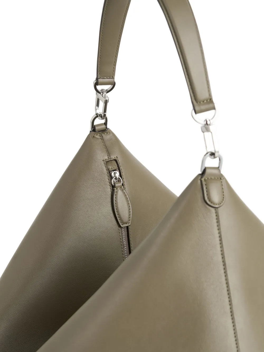 Toteme Bevel Leather Shoulder Bag — Same as shown — Size One Size — Top View