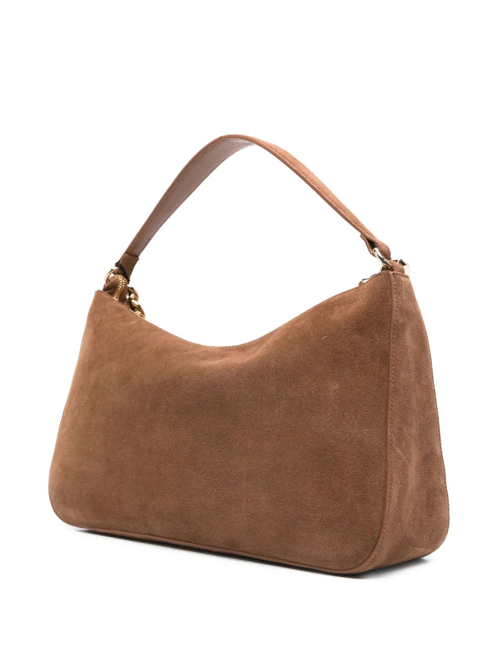 Twinset Liliane Chain Embellished Suede Shoulder Bag — Same as shown — Size One Size — Side View