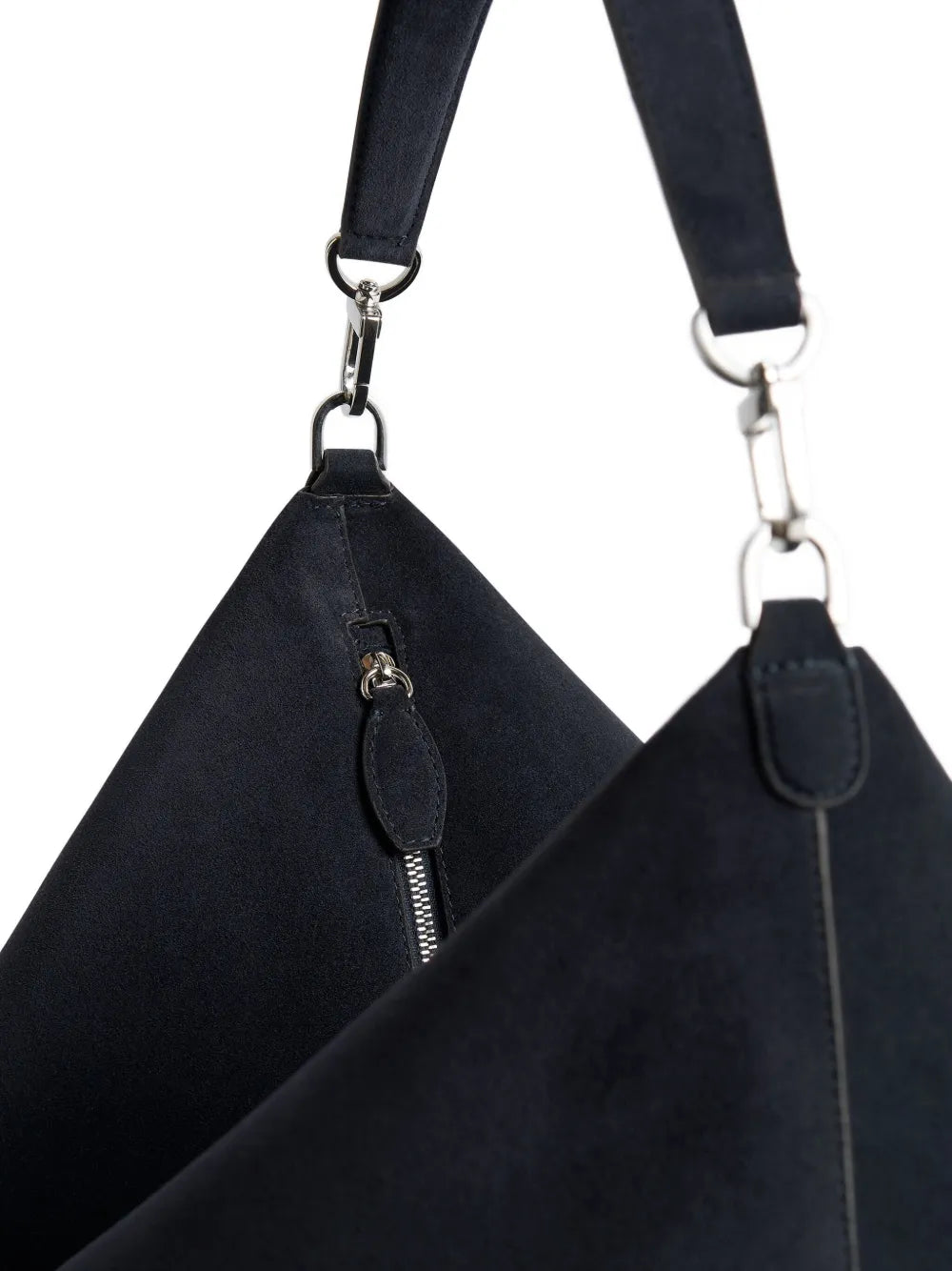 Toteme Bevel Suede Shoulder Bag — Same as shown — Size One Size — Top View