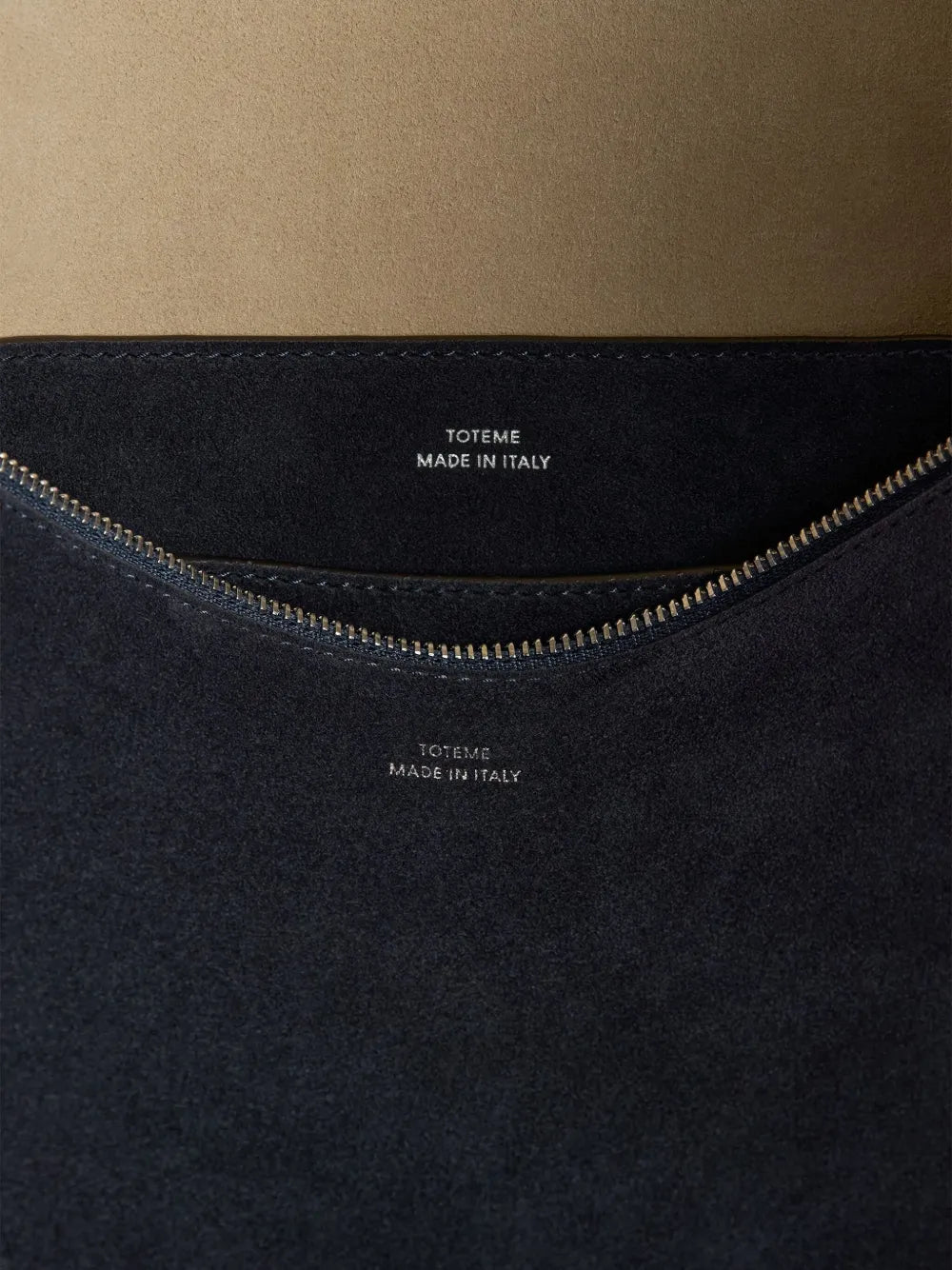 Toteme Bevel Suede Shoulder Bag — Same as shown — Size One Size — Detail View