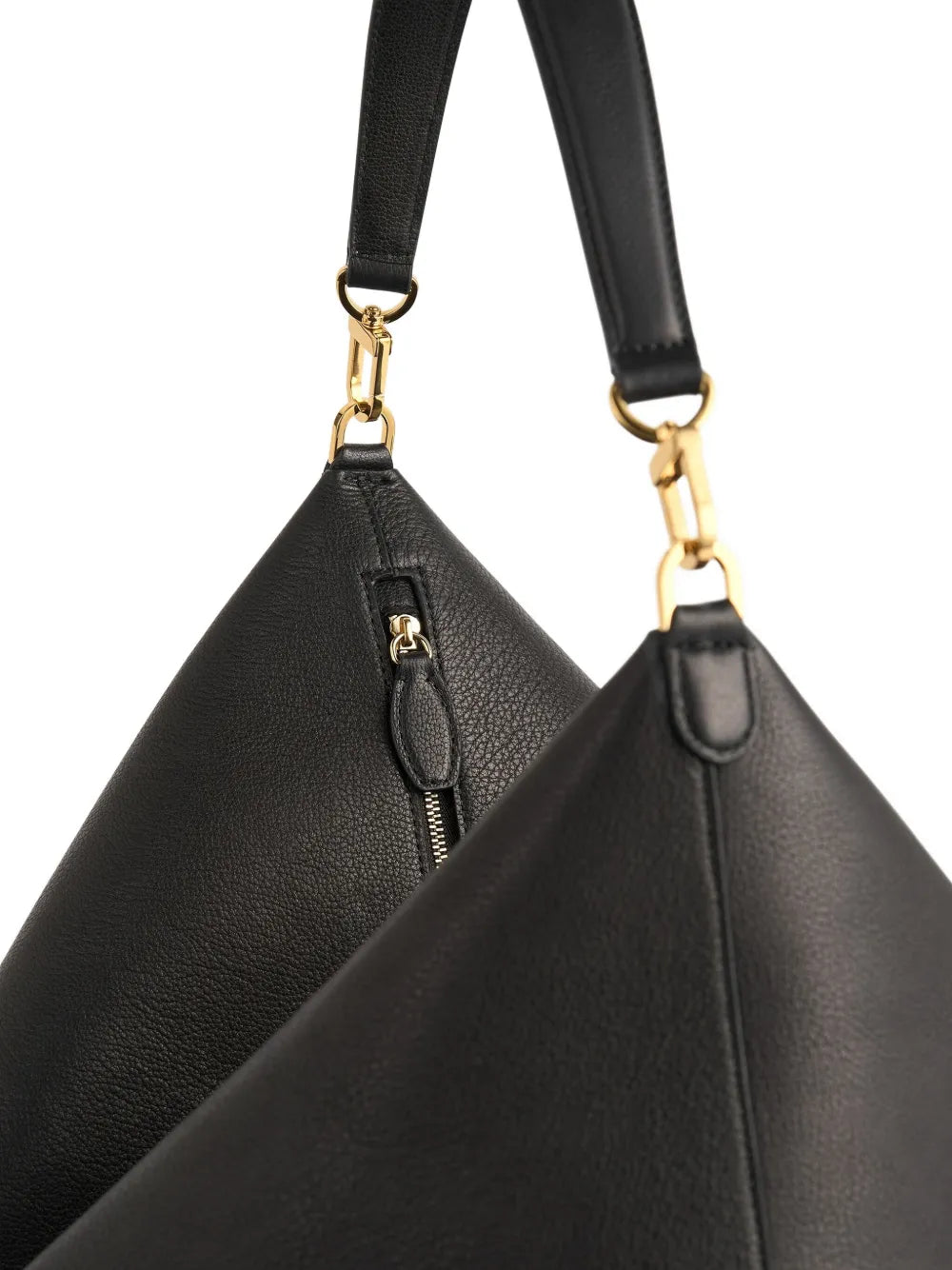 Toteme Bevel Leather Shoulder Bag — Same as shown — Size One Size — Back View