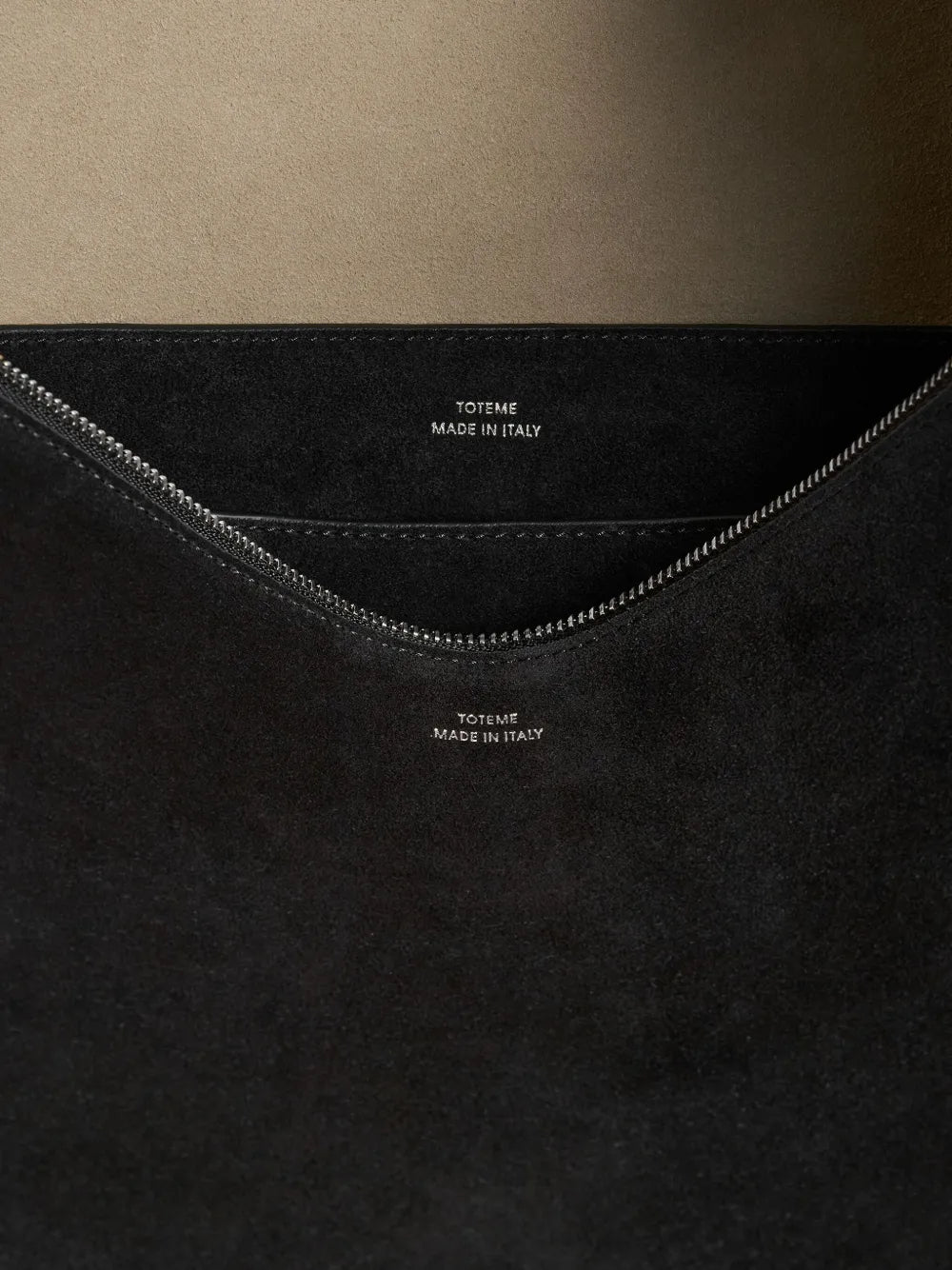 Toteme Bevel Suede Shoulder Bag — Same as shown — Size One Size — Detail View