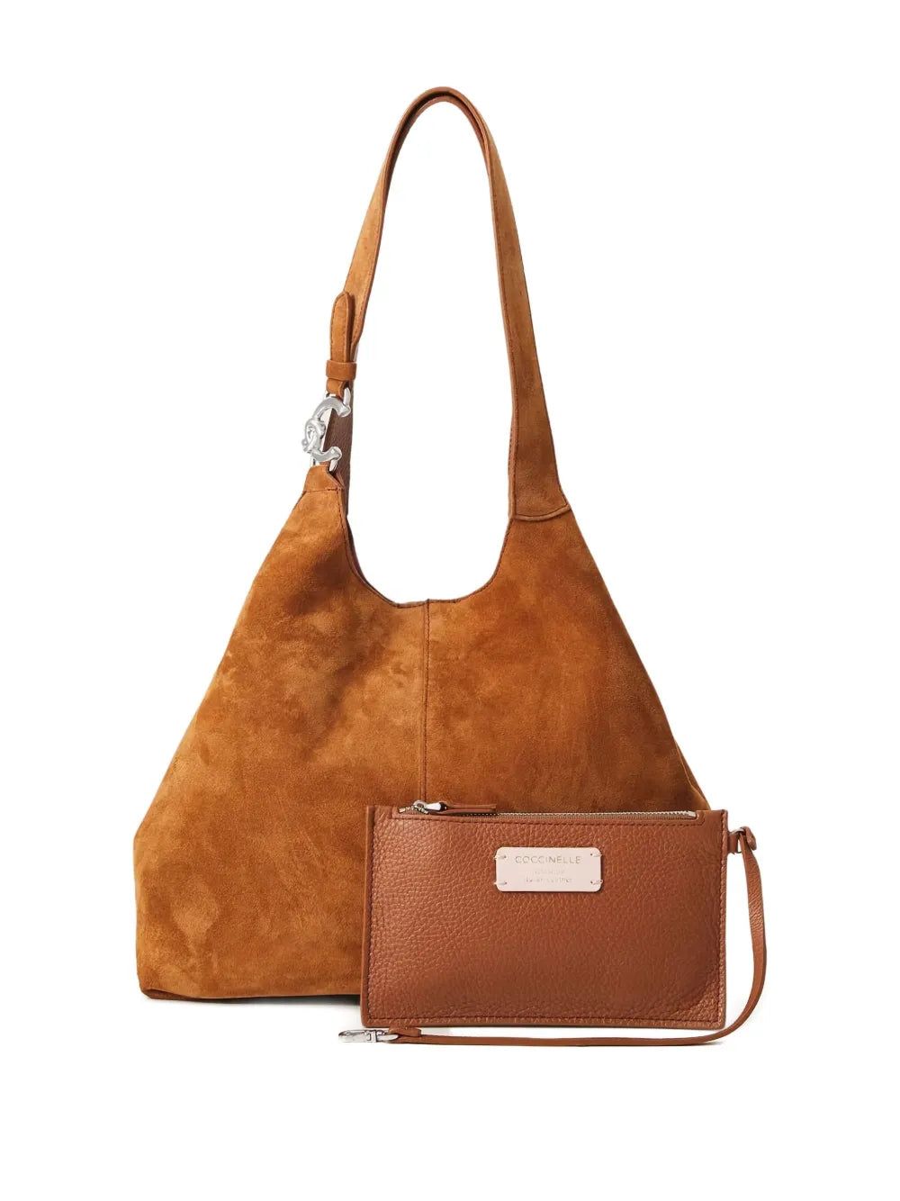 Coccinelle Suede Shoulder Bag — Same as shown — Size One Size — Side View