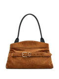 Marc Jacobs Large Dakota Belt Buckle Suede Shoulder Bag — Same as shown — Size One Size — Front View