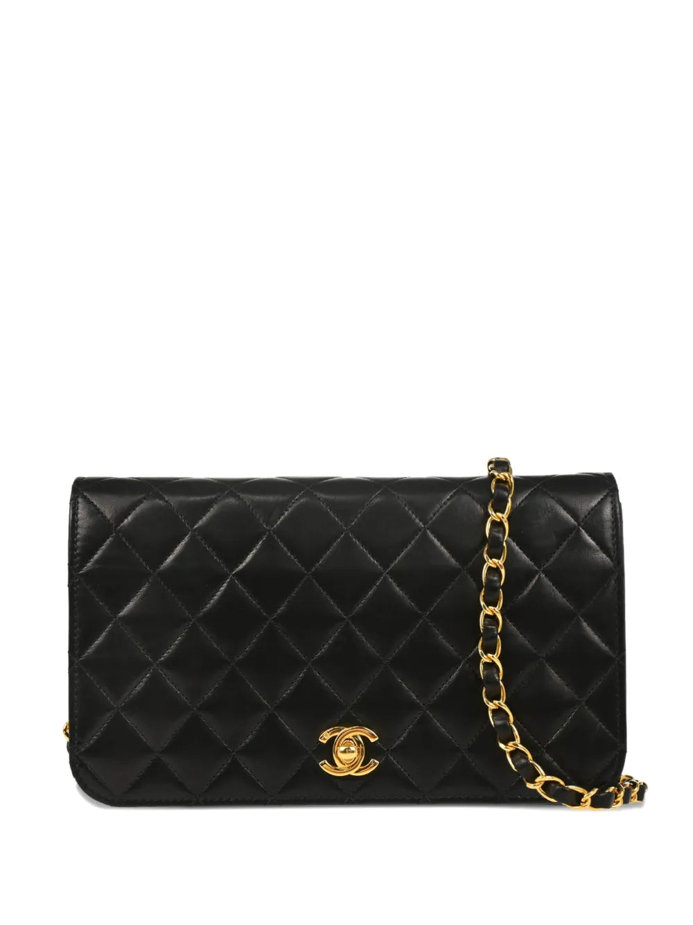 Chanel Pre Owned 2000 Small Turn Lock Full Flap Shoulder Bag — Same as shown — Size One Size — Front View
