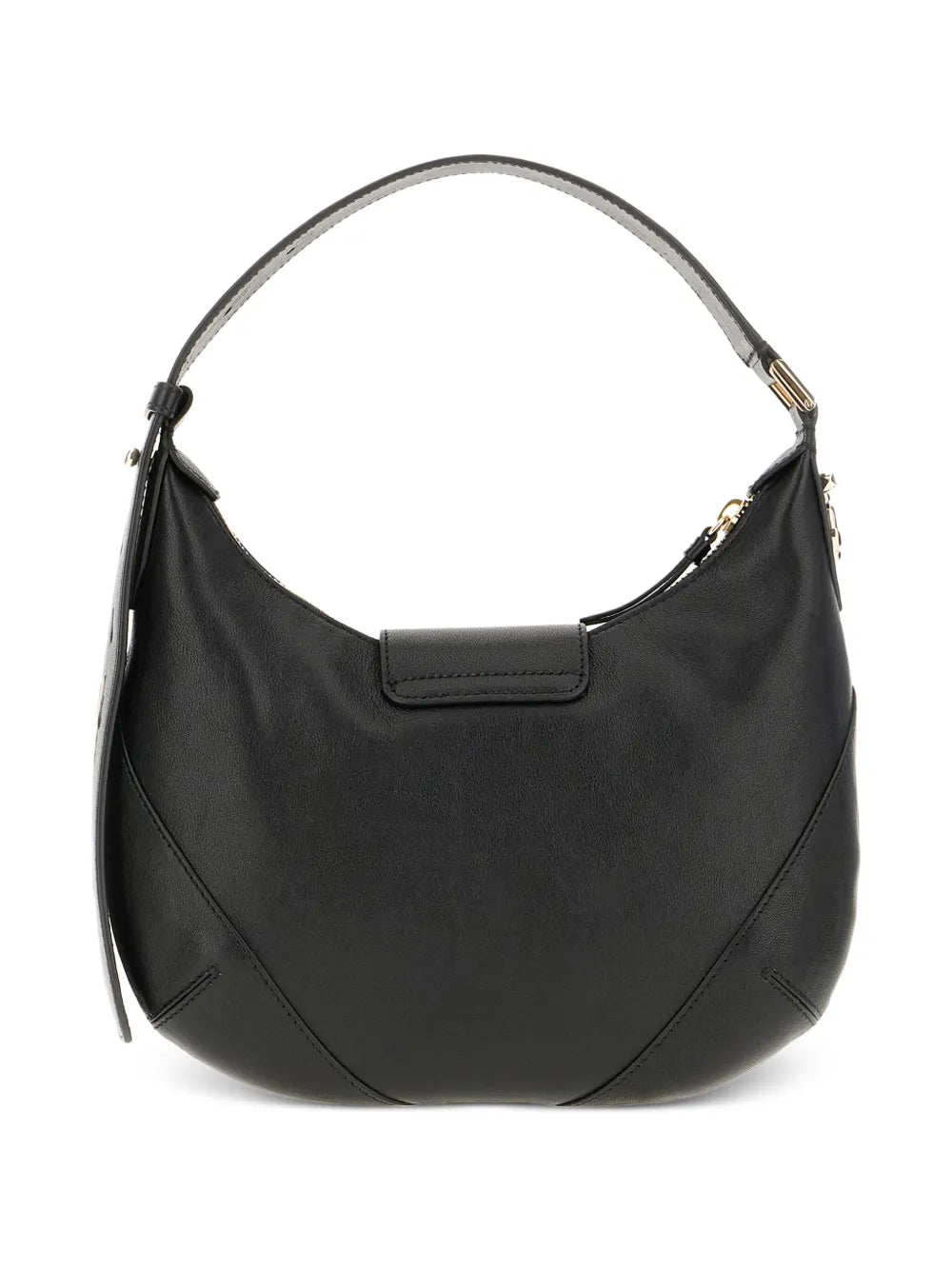 Jimmy Choo Crescent Leather Shoulder Bag — Same as shown — Size One Size — Side View