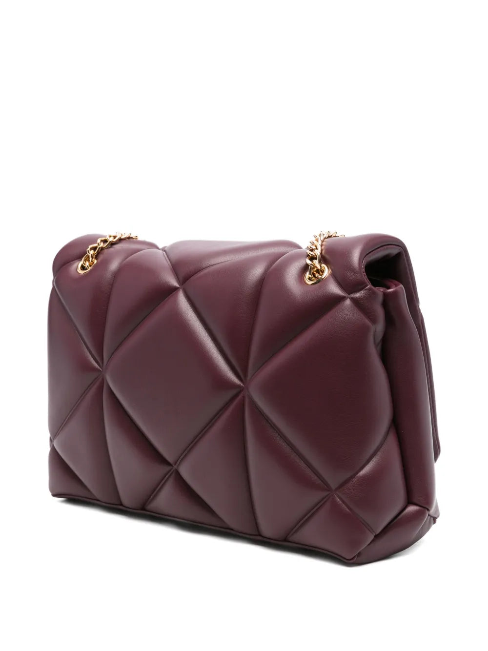 Love Moschino Quilted Logo Plaque Shoulder Bag — Same as shown — Size One Size — Back View