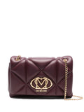 Love Moschino Quilted Logo Plaque Shoulder Bag — Same as shown — Size One Size — Front View