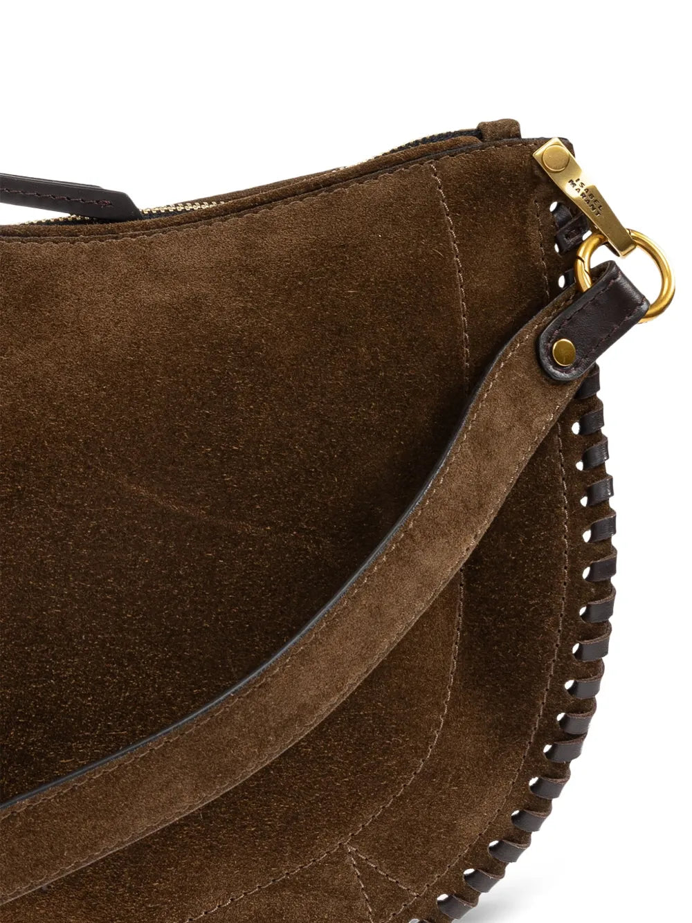 Isabel Marant Oskan Soft Zip Shoulder Bag — Same as shown — Size One Size — Top View