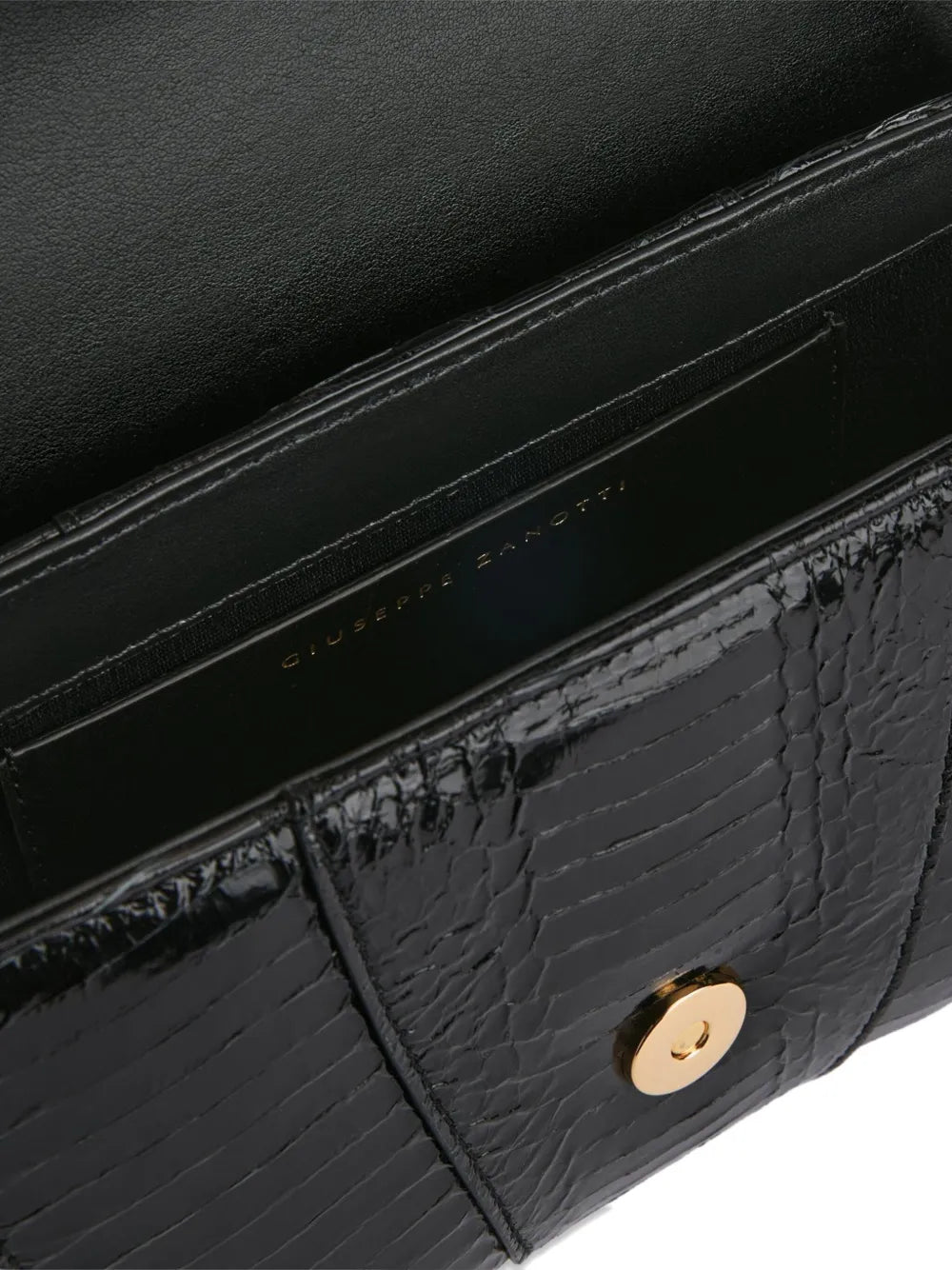 Giuseppe Zanotti Gz Day And Night Snakeskin Curved Shoulder Bag — Same as shown — Size One Size — Top View