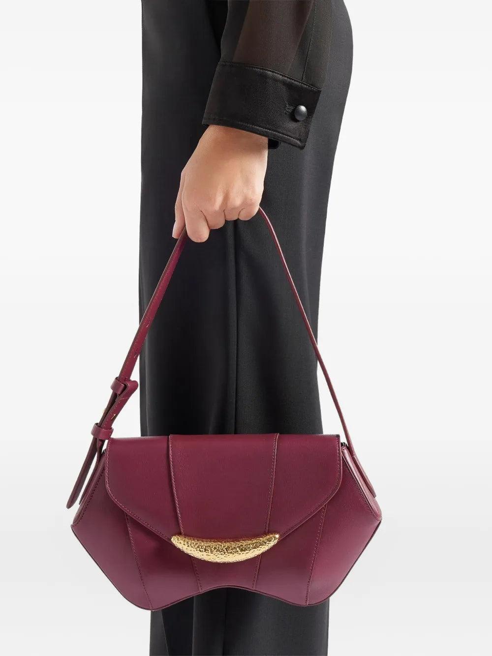 Giuseppe Zanotti Gz Day And Night Leather Shoulder Bag — Same as shown — Size One Size — Side View