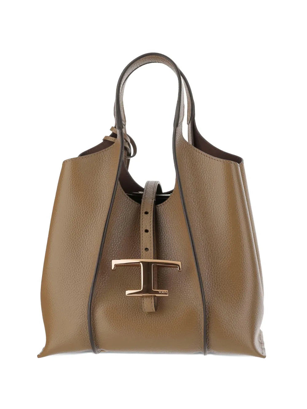 Tods Leather T Buckle Shoulder Bag — Same as shown — Size One Size — Front View