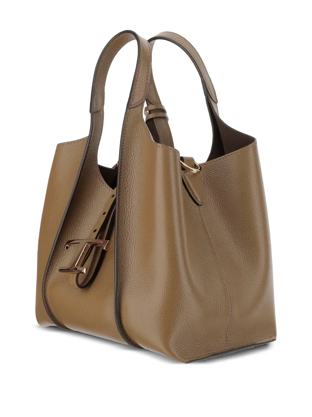 Tods Leather T Buckle Shoulder Bag — Same as shown — Size One Size — Back View