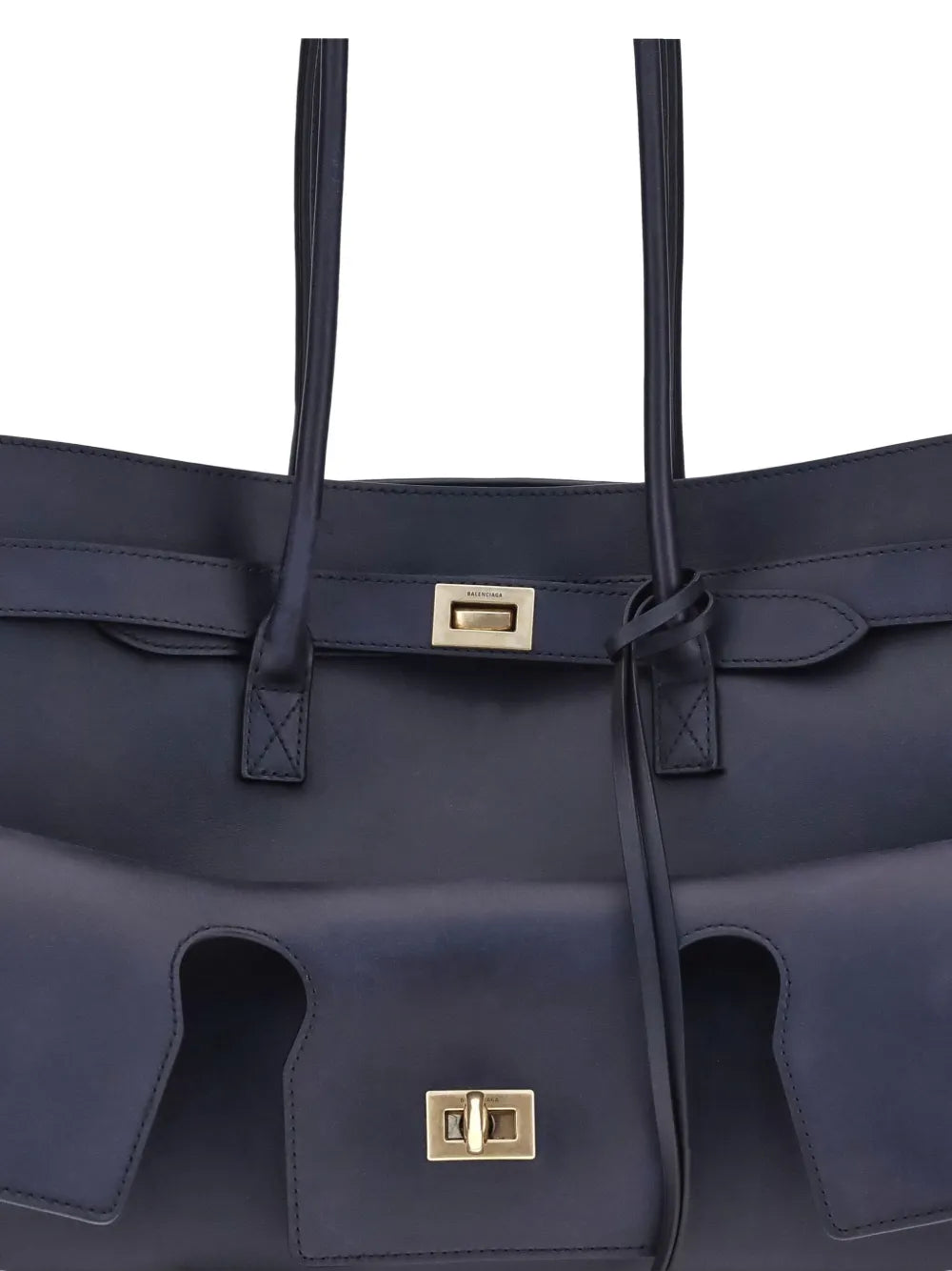 Balenciaga Medium Bel Air Leather Shoulder Bag — Same as shown — Size One Size — Top View