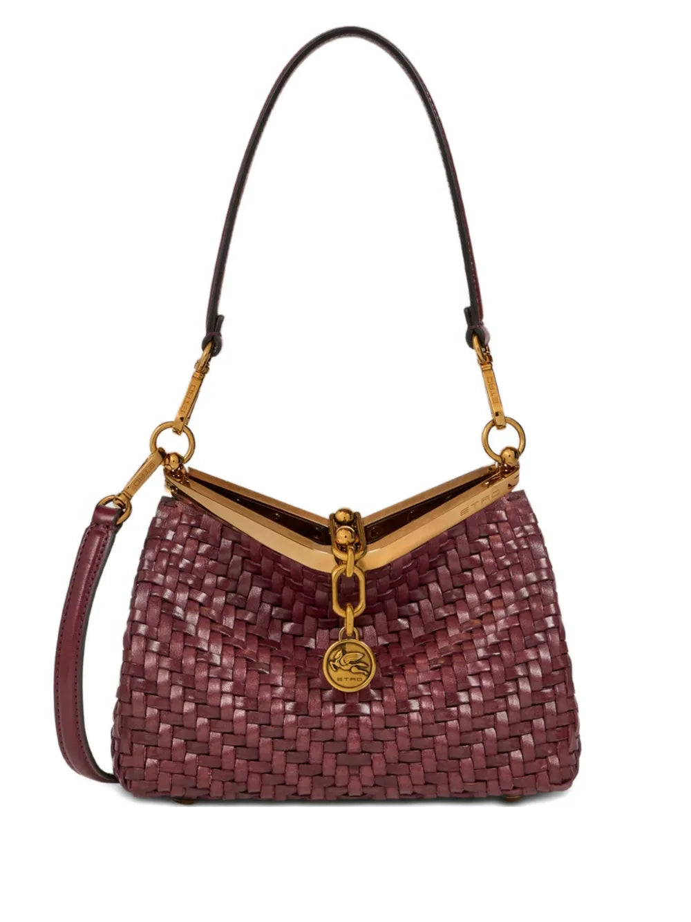 Etro Small Vella Leather Tote Bag — Same as shown — Size One Size — Front View