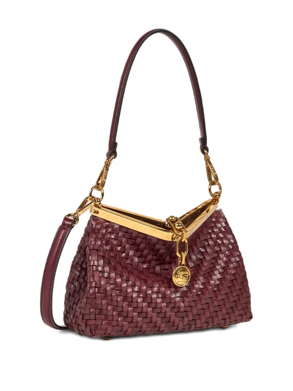 Etro Small Vella Leather Tote Bag — Same as shown — Size One Size — Detail View