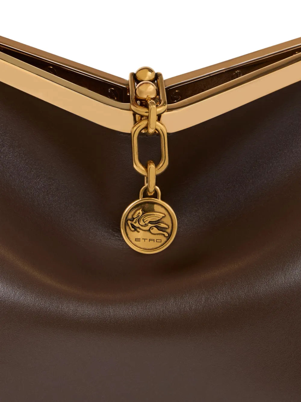 Etro Vela Leather Shoulder Bag — Same as shown — Size One Size — Top View