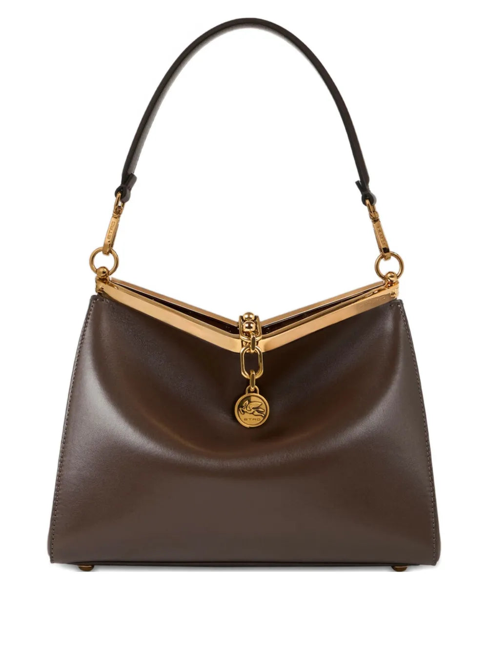 Etro Vela Leather Shoulder Bag — Same as shown — Size One Size — Front View