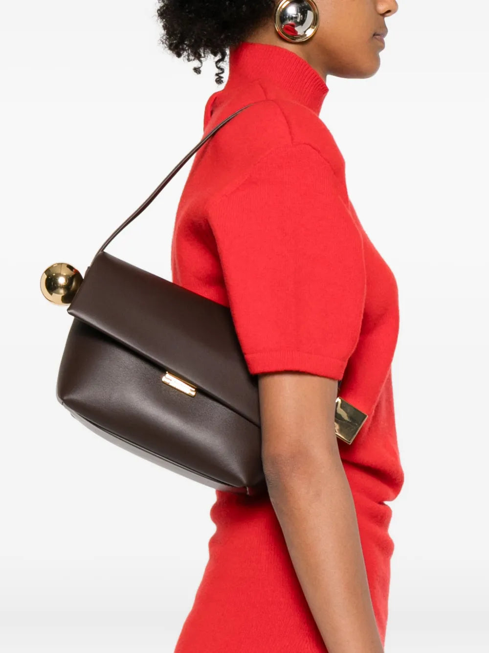 Jacquemus Le Rond Carre Shoulder Bag — Same as shown — Size One Size — Side View