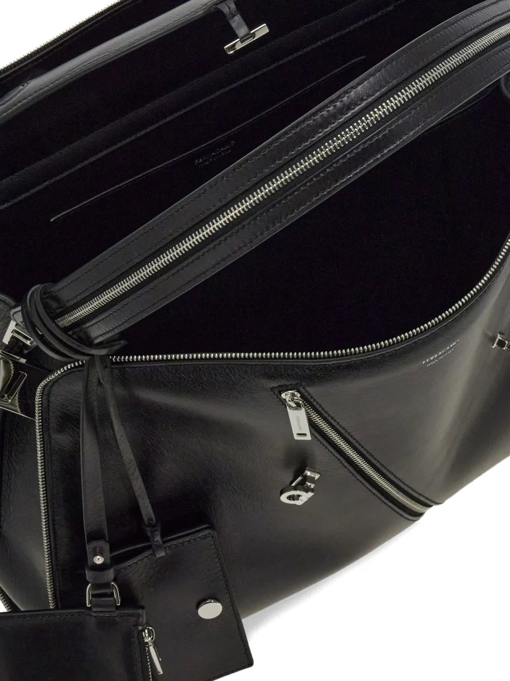 Ferragamo Large Hug Zip Detail Shoulder Bag — Same as shown — Size One Size — Top View