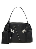 Ferragamo Medium Hug Soft Zip Detail Shoulder Bag — Same as shown — Size One Size — Front View
