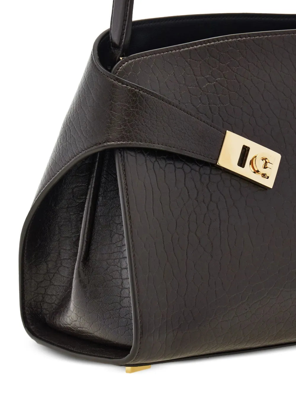 Ferragamo Medium Hug Gancini Buckles Shoulder Bag — Same as shown — Size One Size — Top View