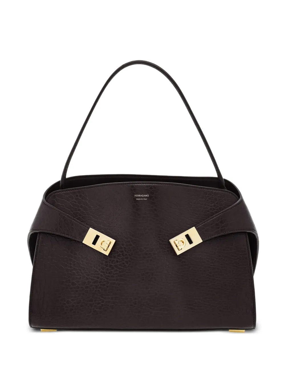 Ferragamo Medium Hug Gancini Buckles Shoulder Bag — Same as shown — Size One Size — Front View