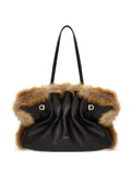 Ferragamo Medium Soft Calfskin Trimmed Shoulder Bag — Same as shown — Size One Size — Front View