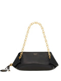 Ferragamo Folded Chain Link Shoulder Bag — Same as shown — Size One Size — Front View