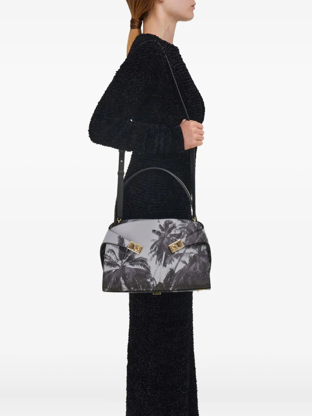 Ferragamo Medium Hug Shoulder Bag — Same as shown — Size One Size — Side View