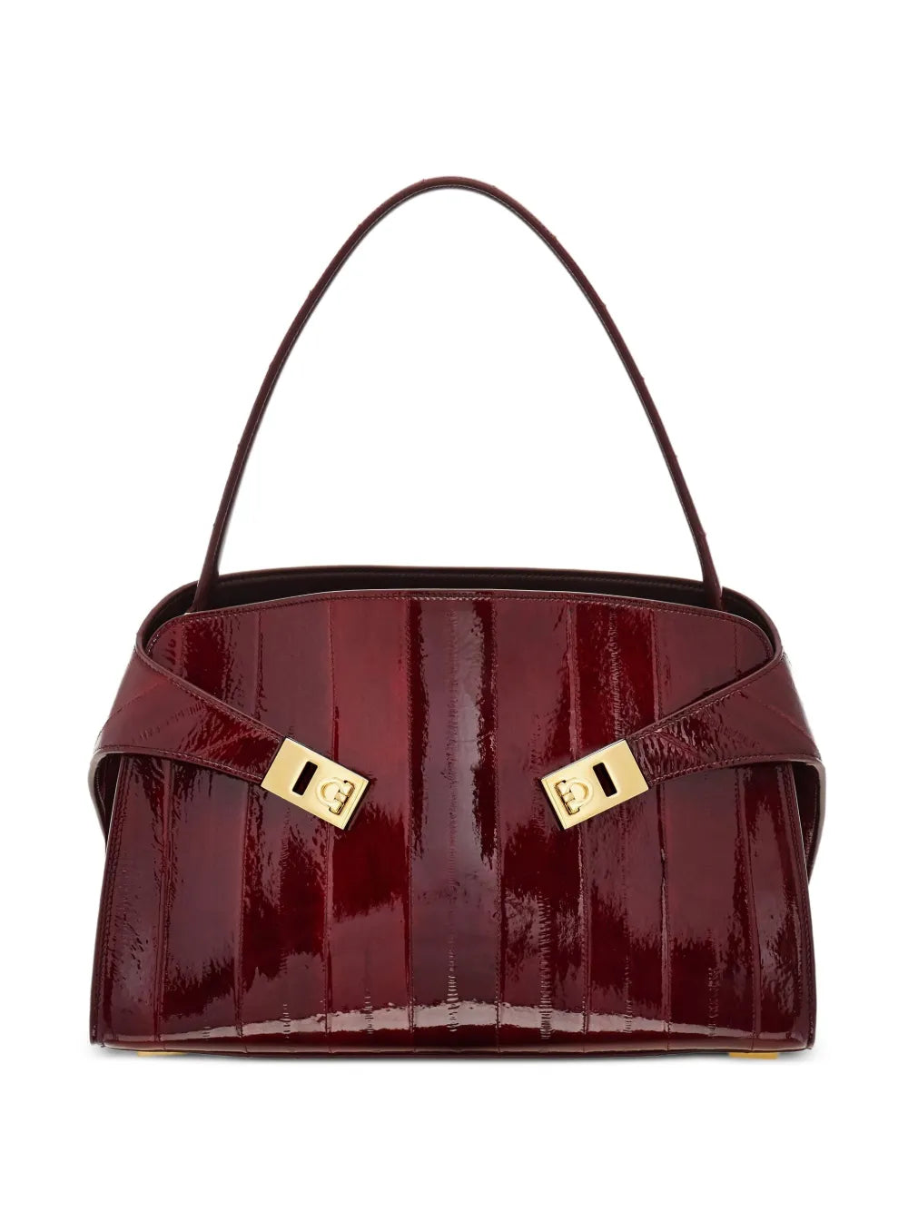 Ferragamo Medium Hug Eel Skin Shoulder Bag — Same as shown — Size One Size — Front View
