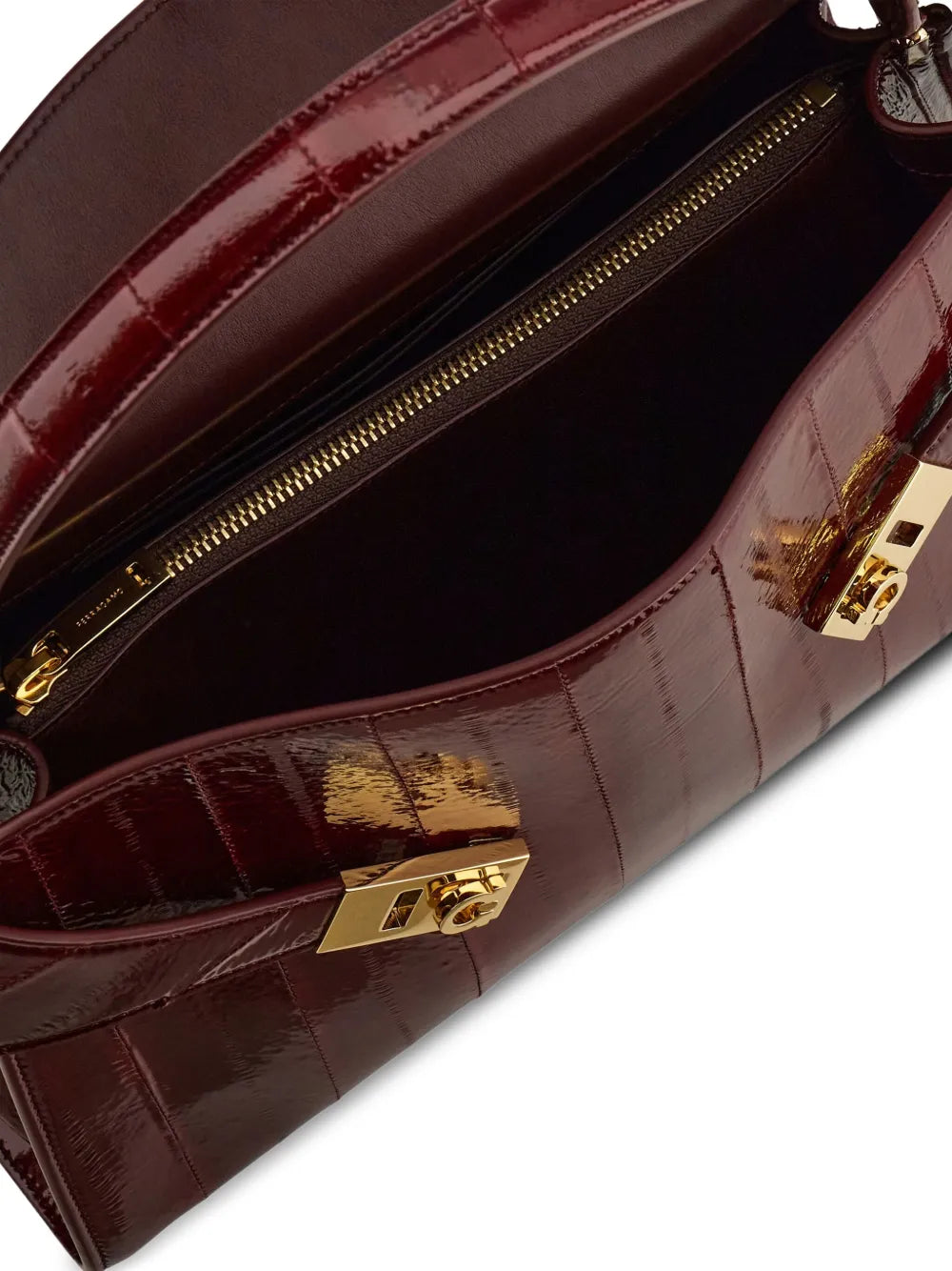 Ferragamo Medium Hug Eel Skin Shoulder Bag — Same as shown — Size One Size — Top View