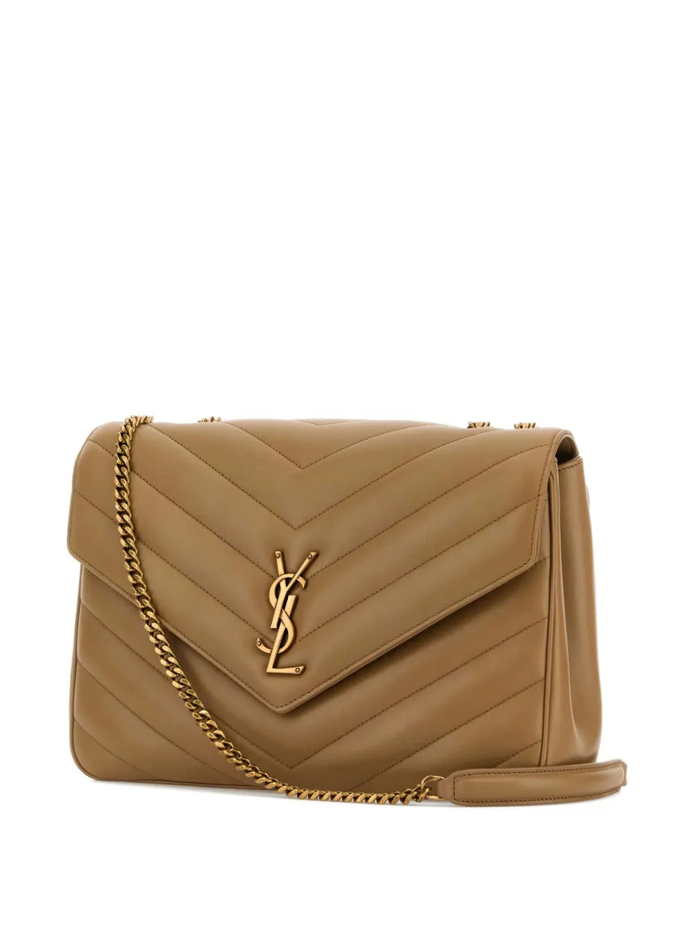 Saint Laurent Lou Lou Quilted Chain Shoulder Bag — Same as shown — Size One Size — Back View