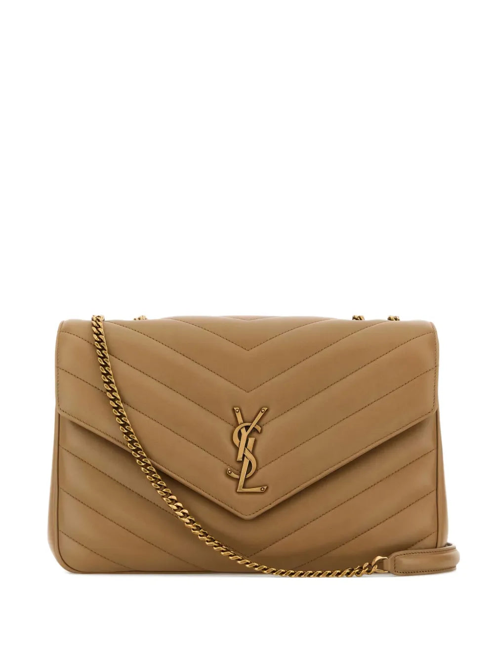 Saint Laurent Lou Lou Quilted Chain Shoulder Bag — Same as shown — Size One Size — Front View