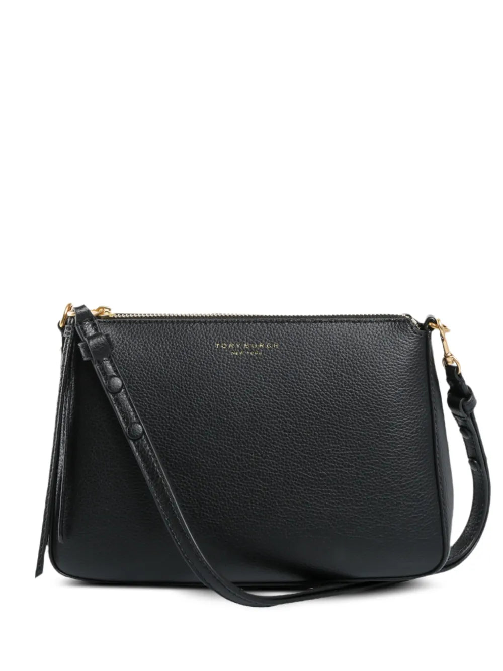 Tory Burch Perry Zip Top Leather Shoulder Bag — Same as shown — Size One Size — Front View