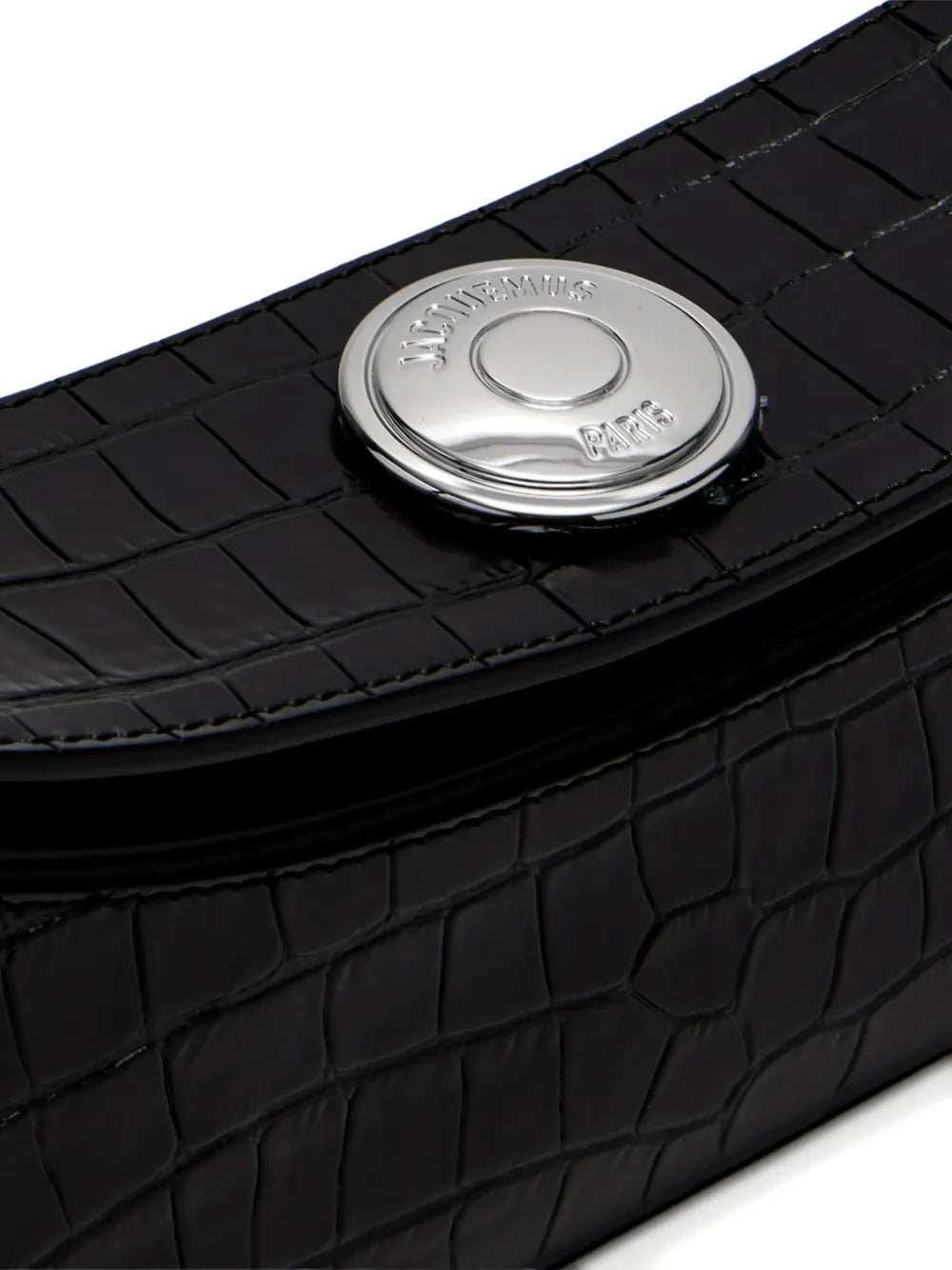 Jacquemus A Clutch Ovalo Crocodile Embossed Shoulder Bag — Same as shown — Size One Size — Top View