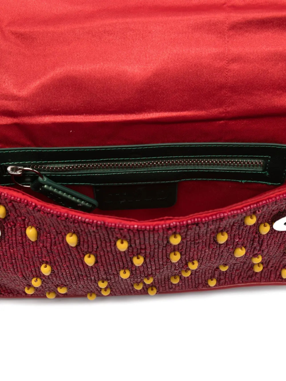 Staud Tommy Beaded Strawberry Motif Shoulder Bag — Same as shown — Size One Size — Detail View