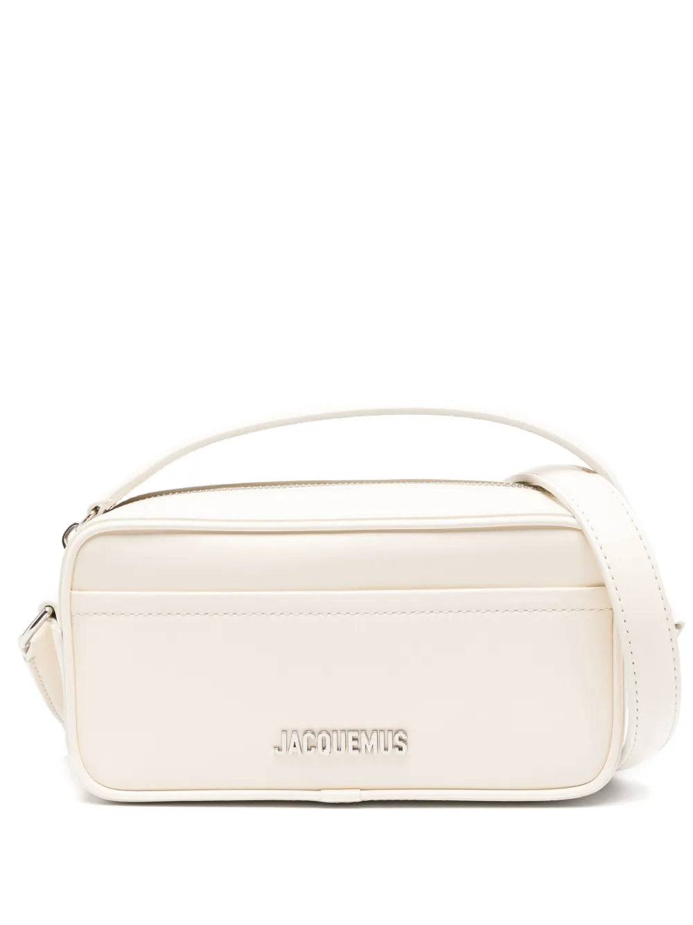 Jacquemus The Banet Logo Plaque Leather Shoulder Bag — Same as shown — Size One Size — Front View