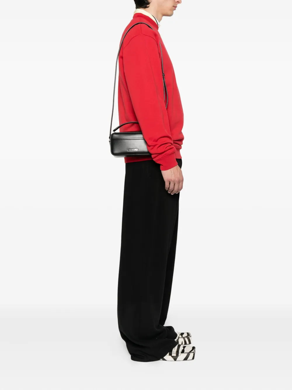 Jacquemus The Banet Leather Top Handle Shoulder Bag — Same as shown — Size One Size — Side View