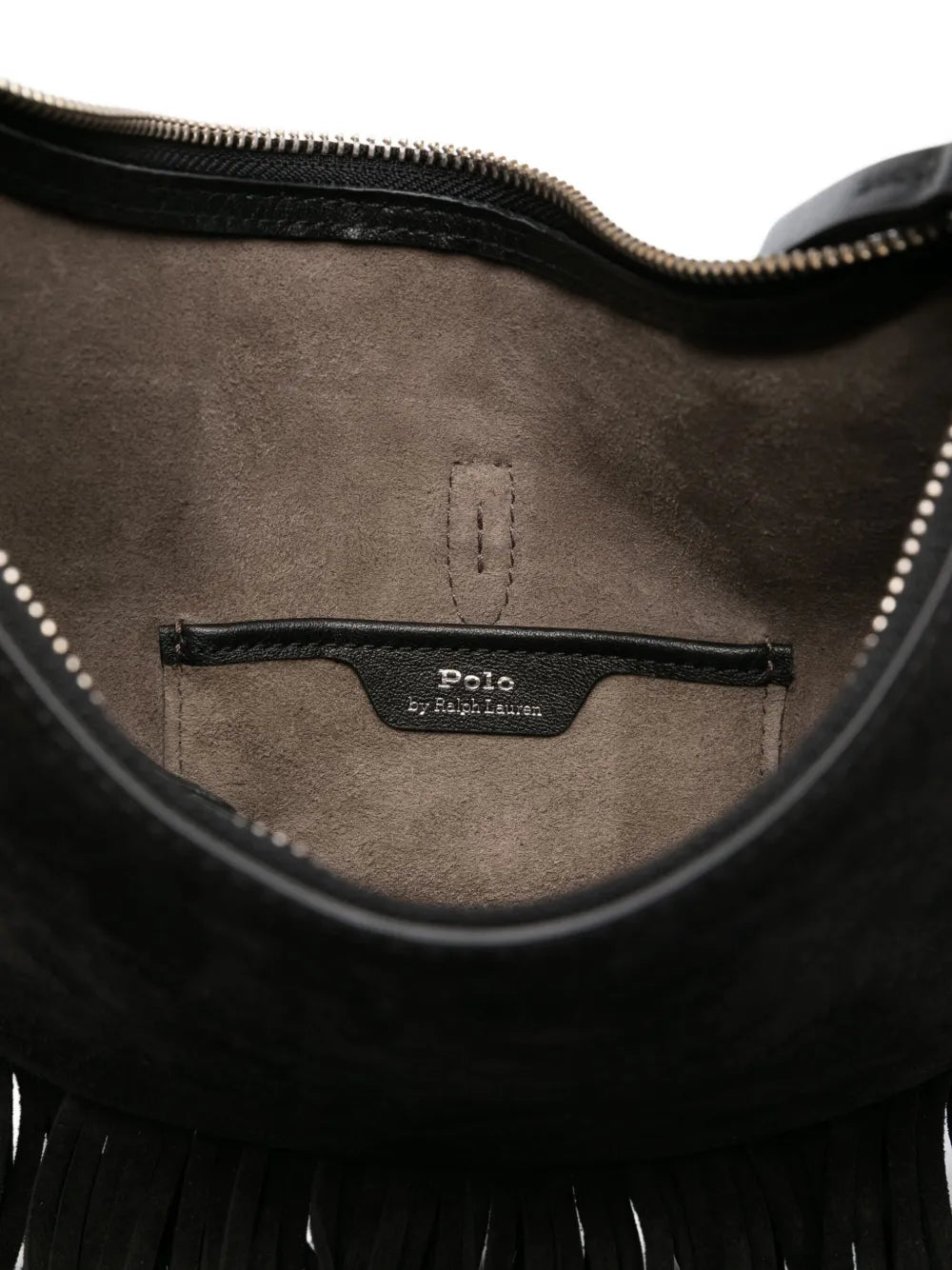 Polo Ralph Lauren Fringed Suede Shoulder Bag — Same as shown — Size One Size — Detail View