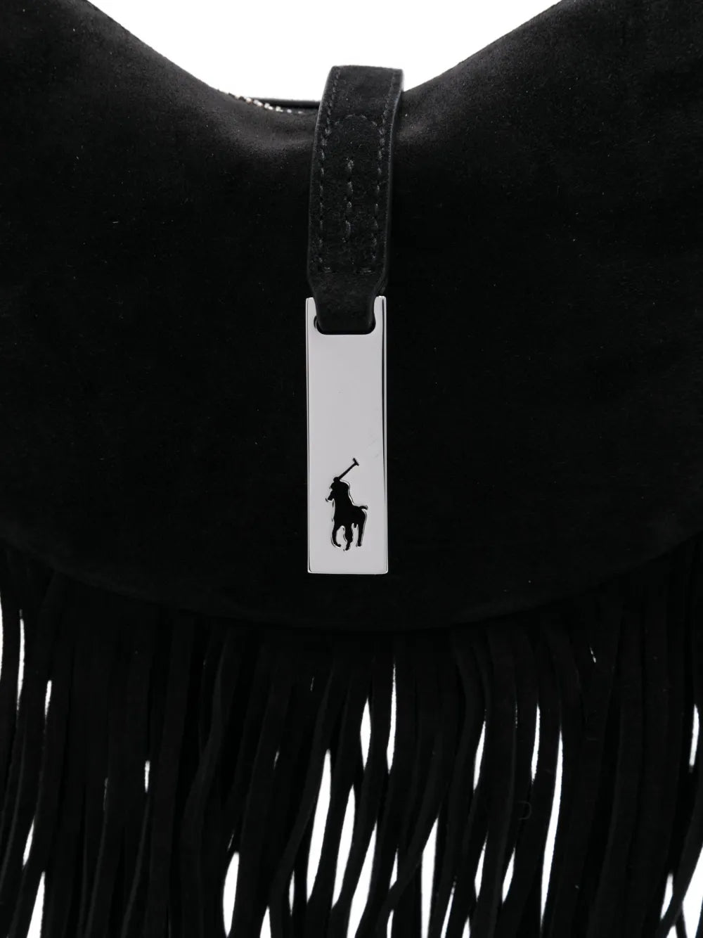 Polo Ralph Lauren Fringed Suede Shoulder Bag — Same as shown — Size One Size — Top View